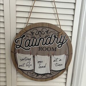 Rustic Brown Laundry Room Wall Decor